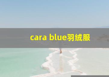 cara blue羽绒服